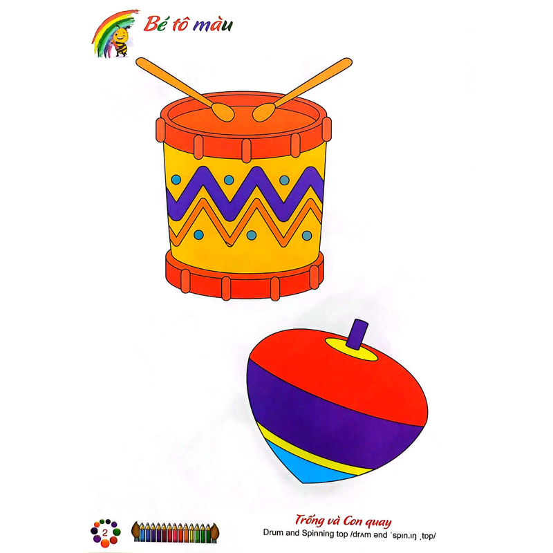 Tô Màu Thật Vui (Song Ngữ) - Đồ Chơi