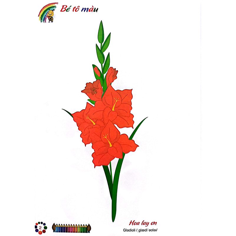 Tô Màu Thật Vui - Song Ngữ - Hoa