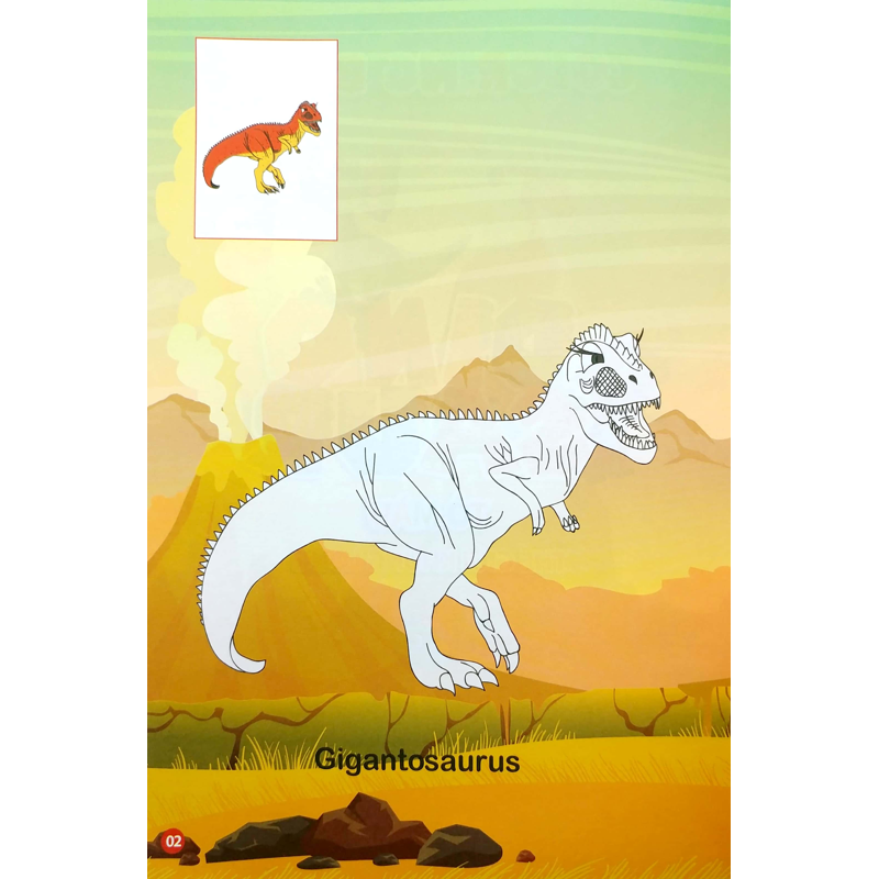Tô Màu Thế Giới Khủng Long Dinosaurs 4