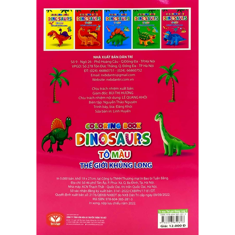Tô Màu Thế Giới Khủng Long Dinosaurs 5