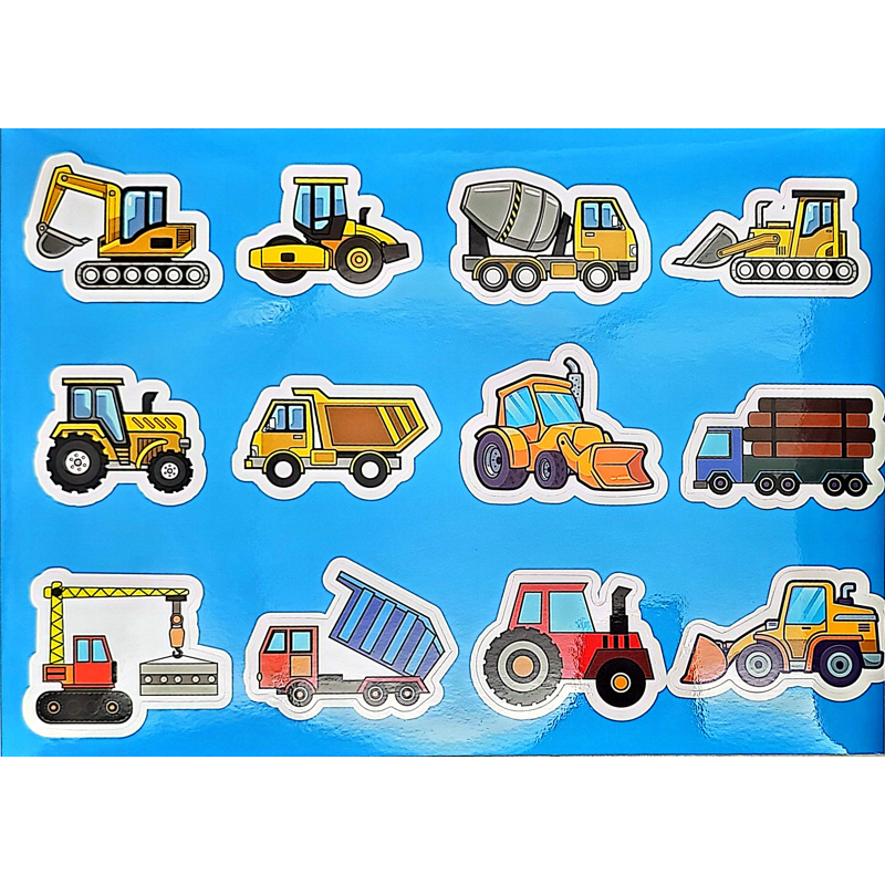 Tô Màu Thế Giới Ô Tô Của Bé - Xe Công Trình