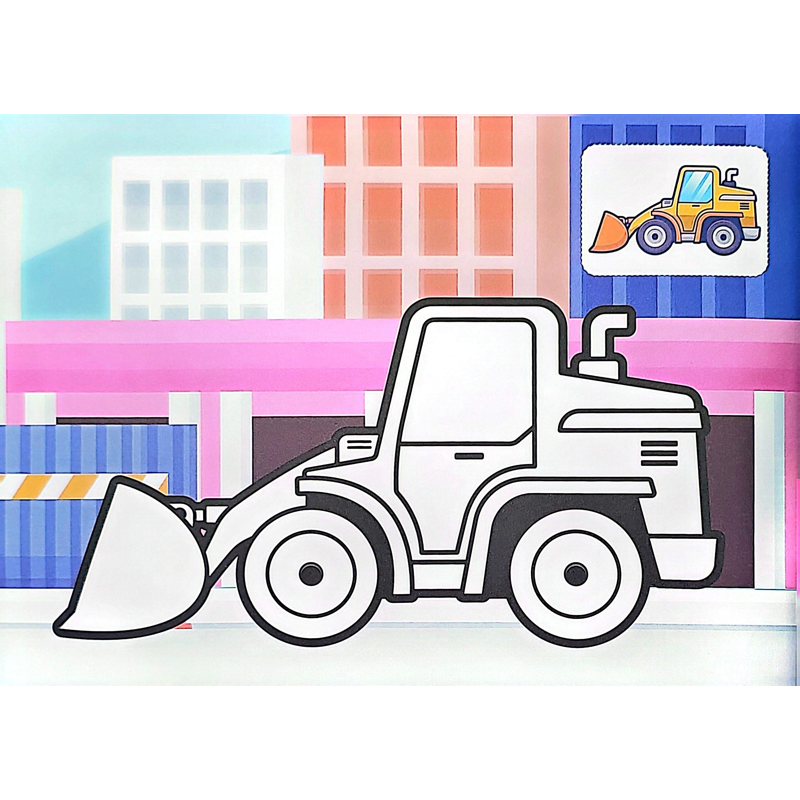 Tô Màu Thế Giới Ô Tô Của Bé - Xe Công Trình
