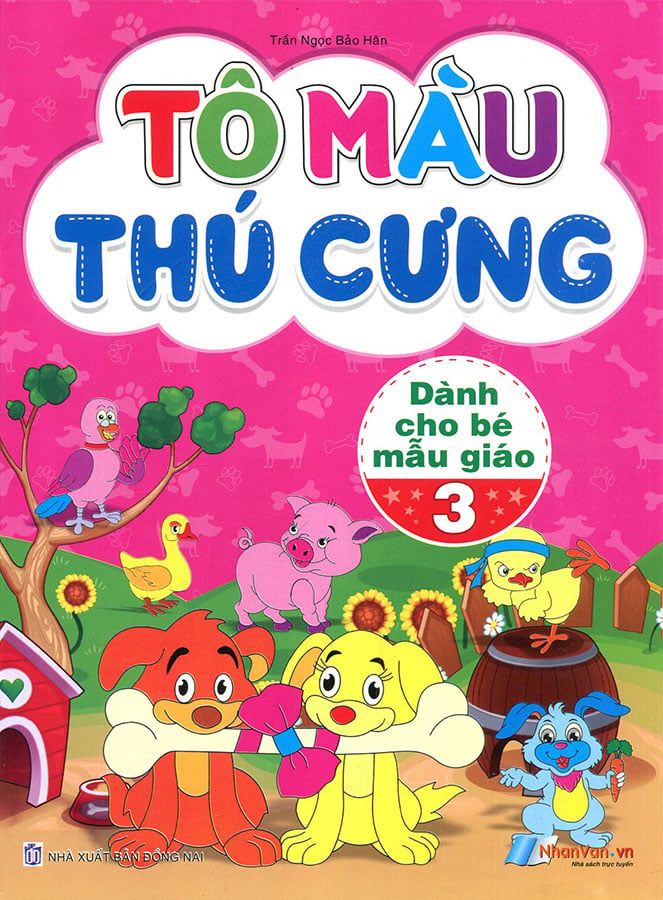 Tô Màu Thú Cưng Dành Cho Bé Mẫu Giáo - Tập 3