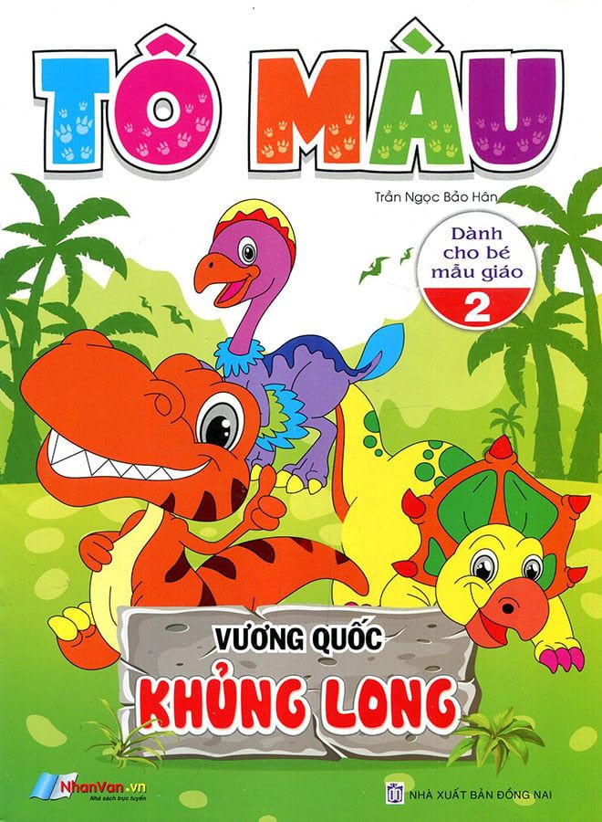 Tô Màu Vương Quốc Khủng Long Dành Cho Bé Mẫu Giáo - Tập 2