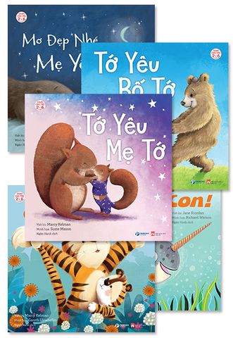 Combo Tớ Yêu Mẹ Tớ - Tớ Yêu Bố Tớ - Mẹ Yêu Con Hơn Cả - Mơ Đẹp Nhé, Mẹ Yêu Con - Cẩn Thận, Bé Con (Bộ 5 cuốn)