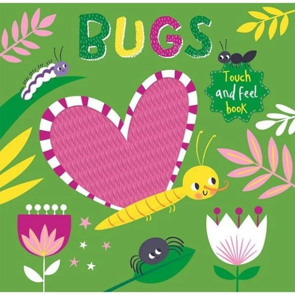 Touch And Feel Silicon Board Book - Bugs