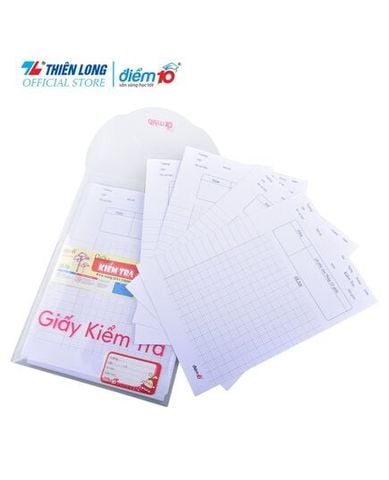 Giấy Kiểm Tra 4 Ôly Vuông 20 Tờ TP-GKT12