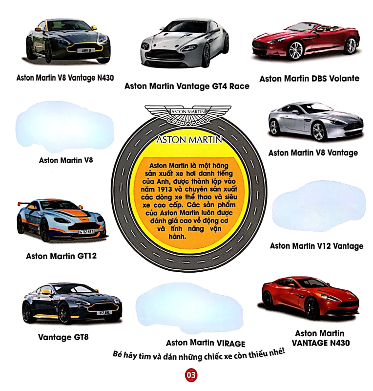 Trò Chơi Bóc Dán Sticker - Xe Thể Thao