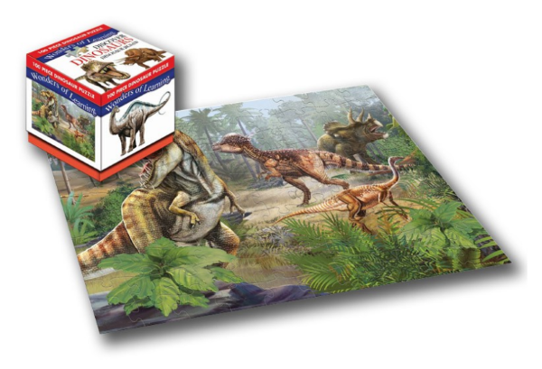Wonders Of Learning: 100 Piece Cube Jigsaw Dinosaur