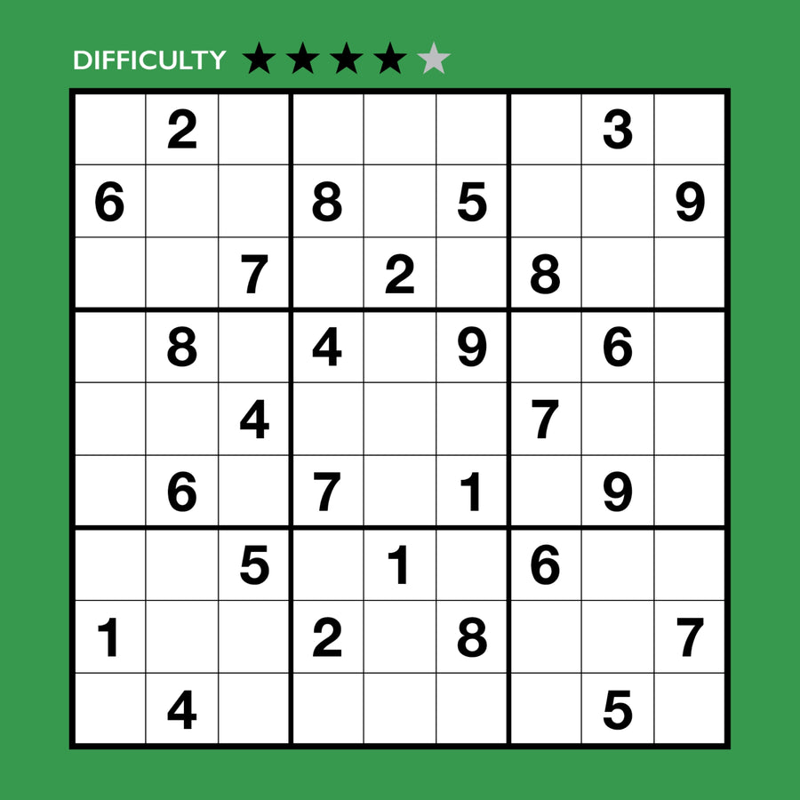 Train Your Brain - Puzzle A Day! - Sudoku