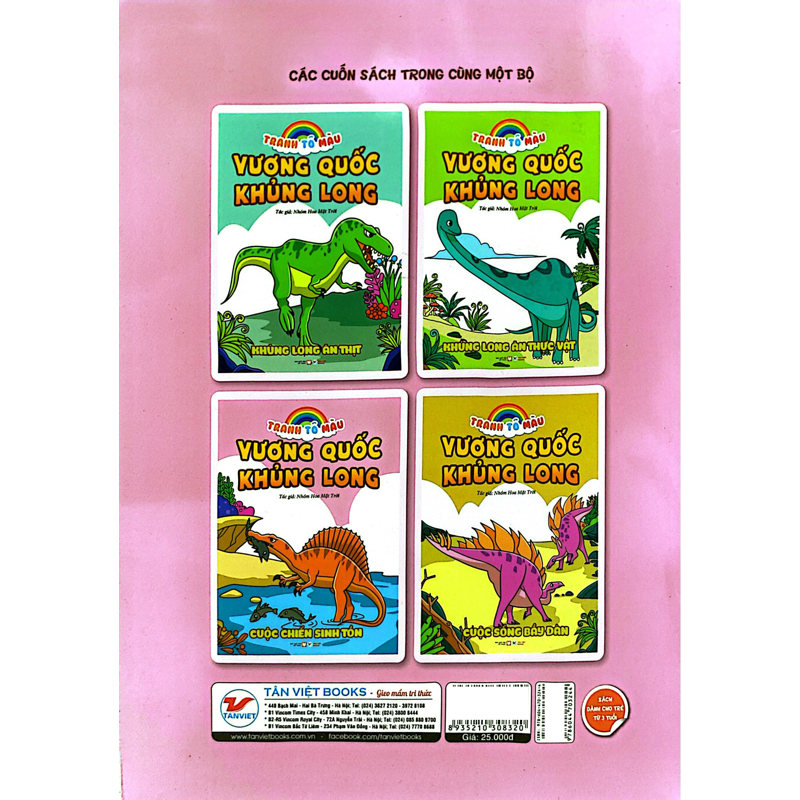Tranh Tô Màu-Vương Quốc Khủng Long-Cuộc Chiến Sinh Tồn