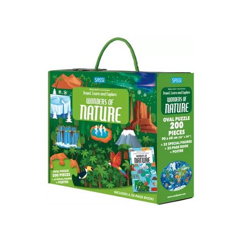 Travel, Learn And Explore - Puzzle And Book Set - The Wonders of Nature