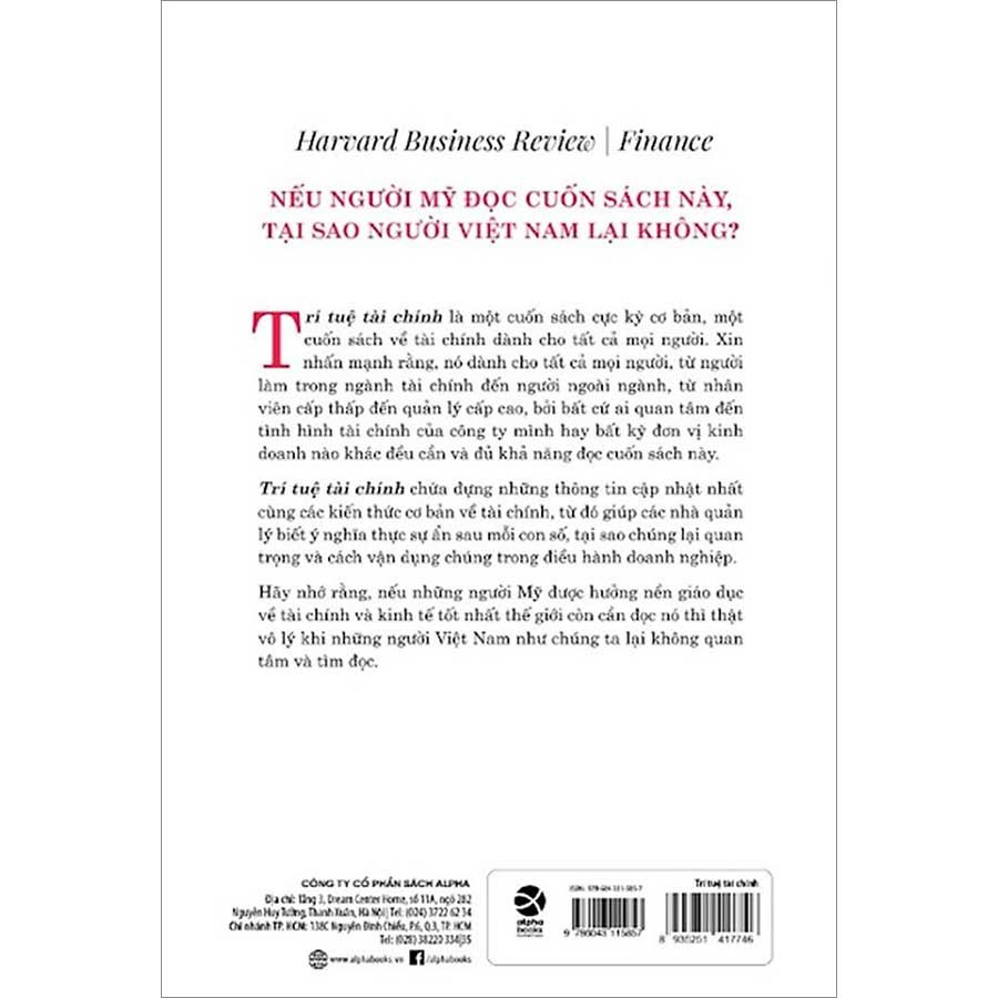 Trí Tuệ Tài Chính Dành Cho Nhà Quản Lý Không Chuyên Về Tài Chính