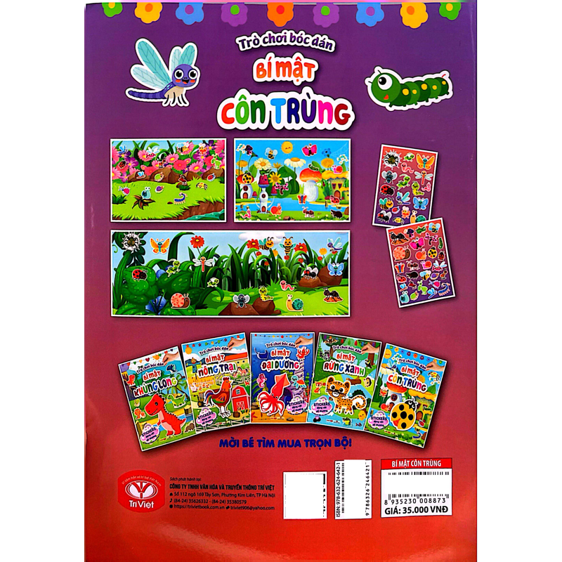Trò Chơi Bóc Dán - Bí Mật Côn Trùng