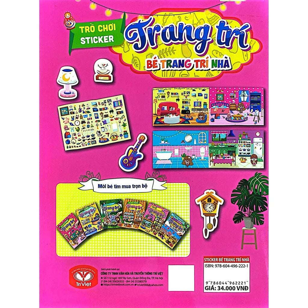 Trò Chơi Sticker Trang Trí - Bé Trang Trí Nhà