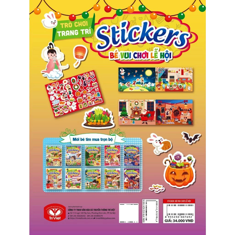 Trò Chơi Sticker - Bé Vui Chơi Lễ Hội