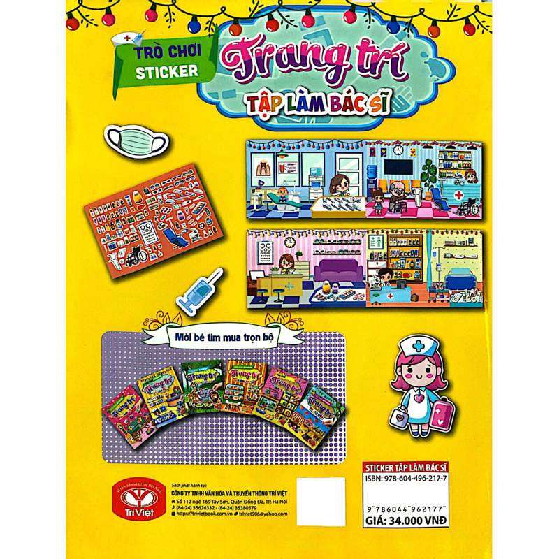 Trò Chơi Sticker - Tập Làm Bác Sĩ