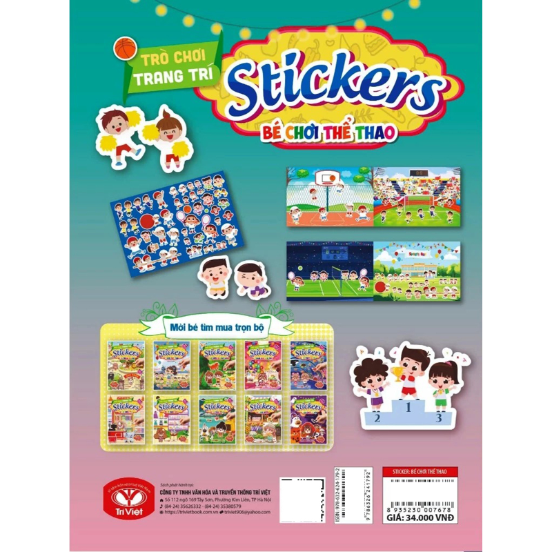 Trò Chơi Trang Trí Sticker - Bé Chơi Thể Thao