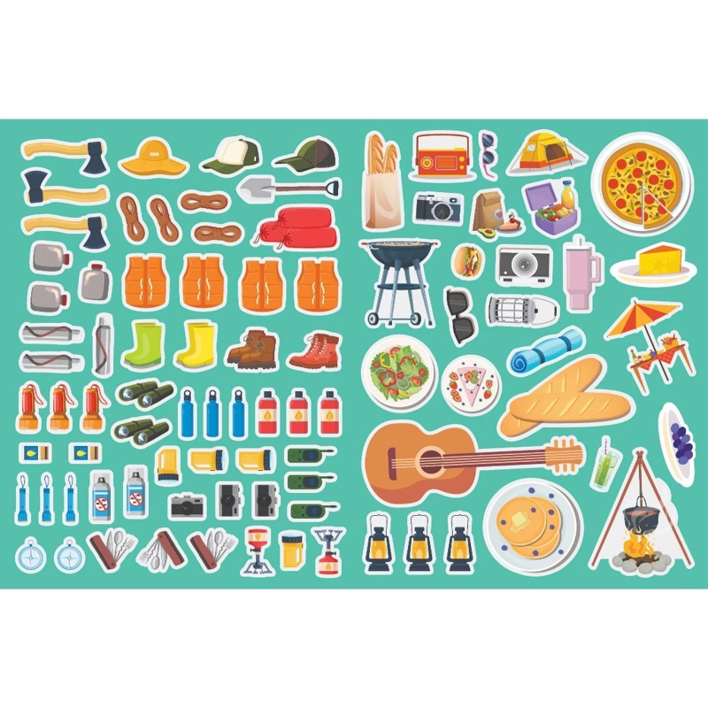 Trò Chơi Trang Trí Sticker - Bé Đi Cắm Trại