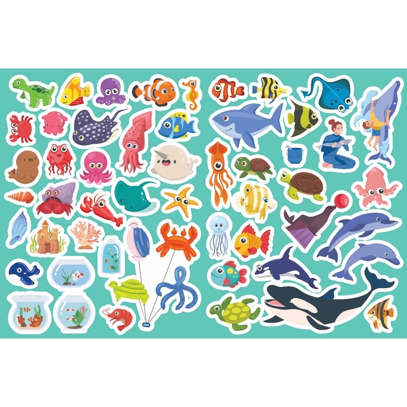 Trò Chơi Trang Trí Sticker - Bé Đi Thủy Cung