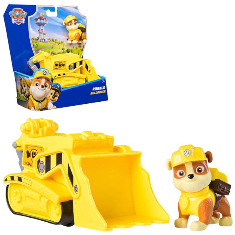 Paw Patrol Xe Cứu Hộ Cơ Bản Paw Patrol - Rubble V25 6071214 (Vta)