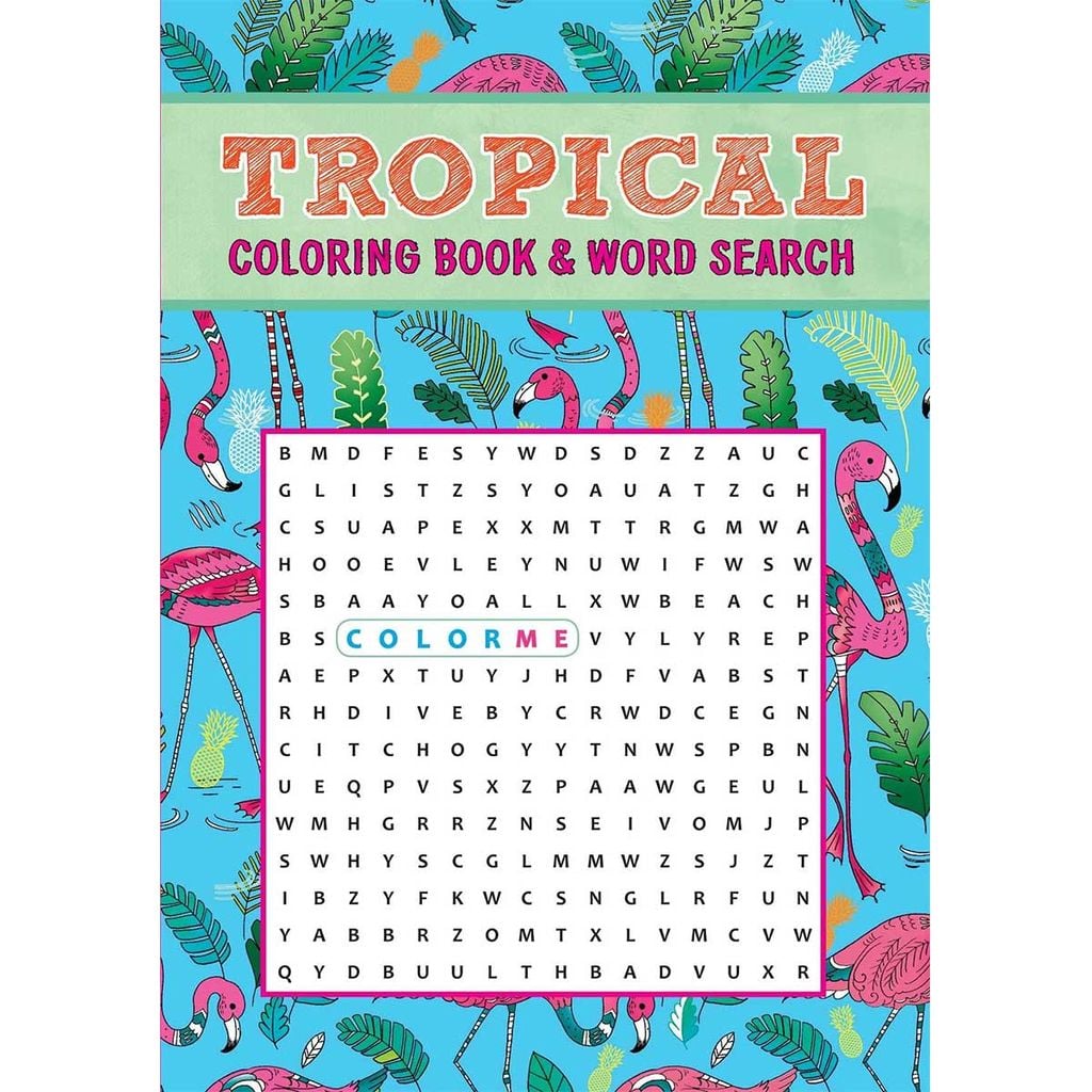 Colouring & Wordsearch - Tropical