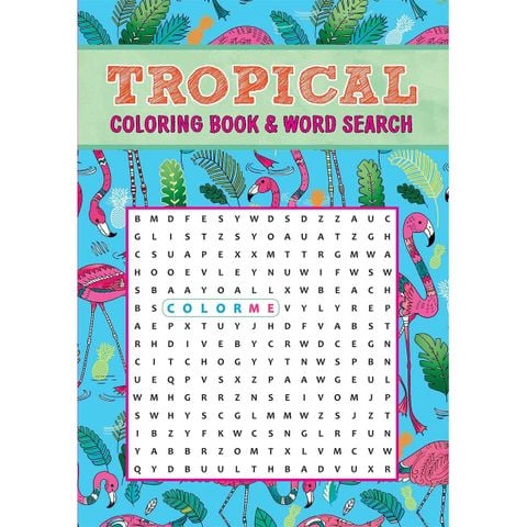 Colouring & Wordsearch - Tropical