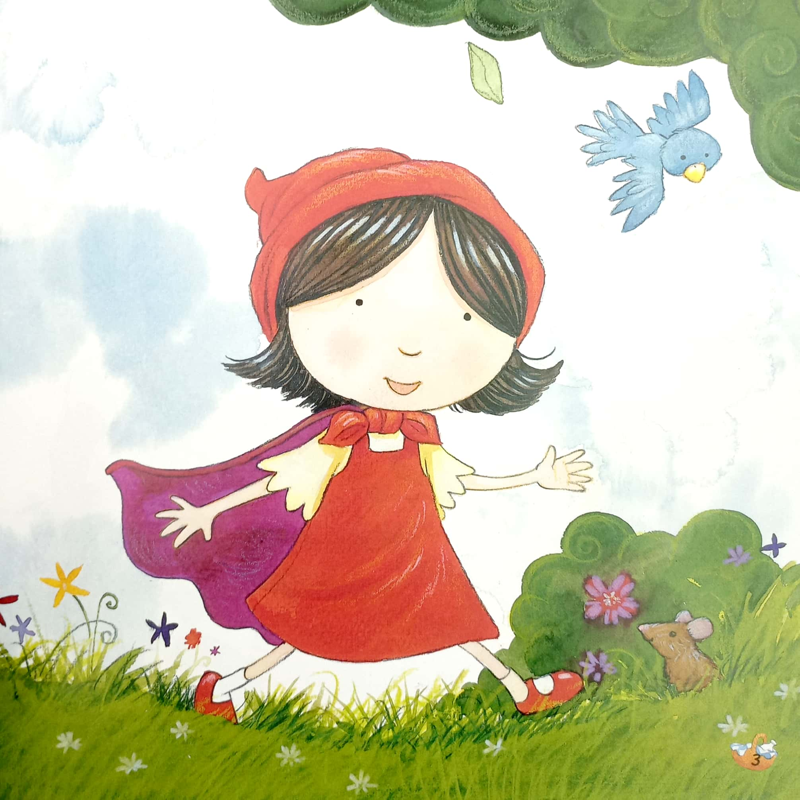 Truyện Cổ Tích Nổi Tiếng - Cô Bé Quàng Khăn Đỏ (Song Ngữ Việt-Anh)