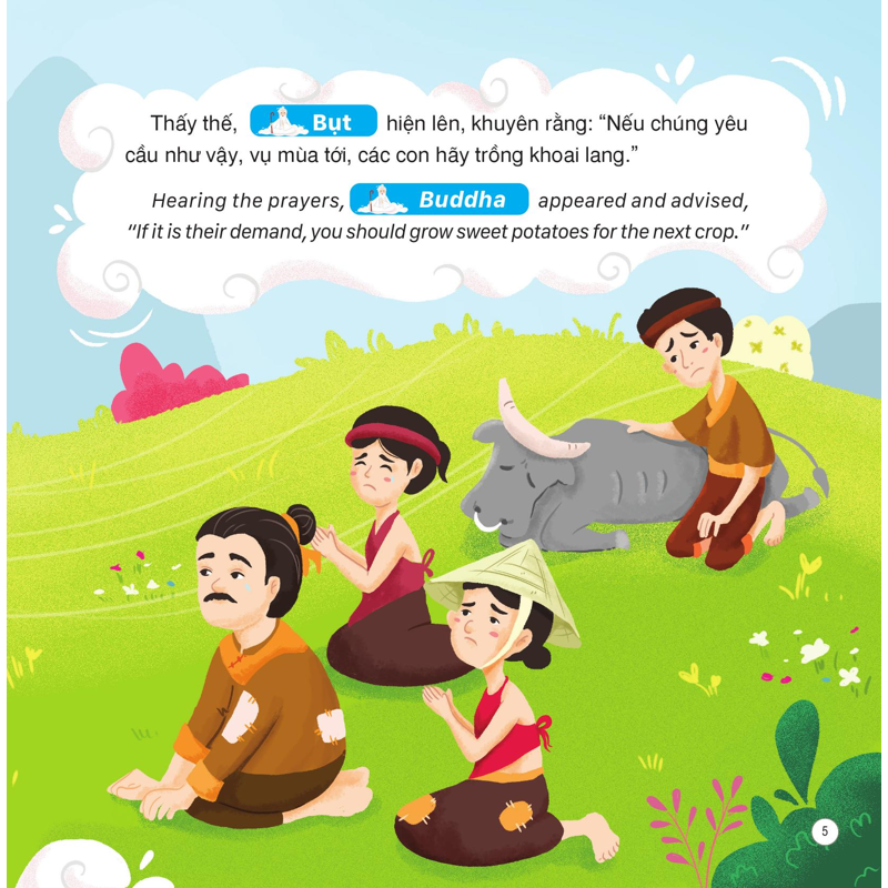 Truyện Cổ Tích Việt Nam - Sự Tích Cây Nêu Ngày Tết (Song Ngữ Anh - Việt)
