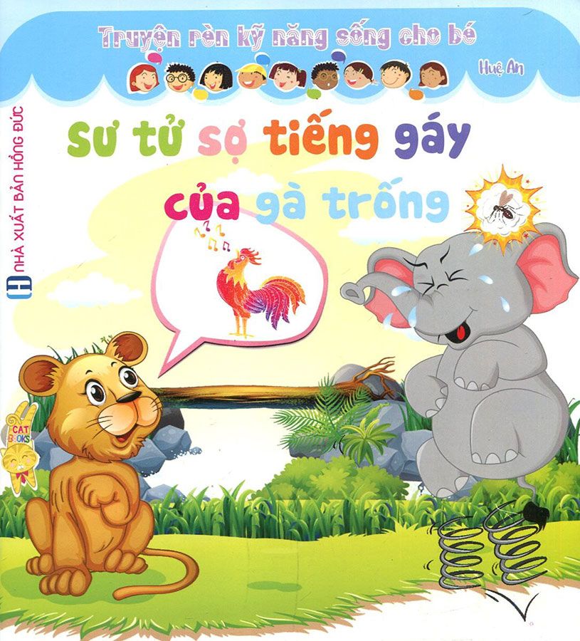 Truyện Rèn Kỹ Năng Sống Cho Bé - Sư Tử Sợ Tiếng Gáy Của Gà Trống