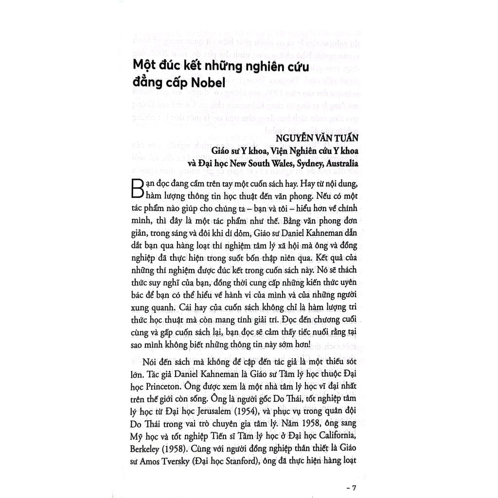 Tư Duy Nhanh Và Chậm (Khổ Nhỏ)