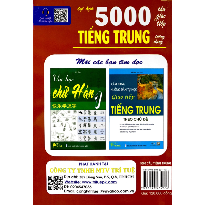 Tự Học 5000 Câu Giao Tiếp Tiếng Trung Thông Dụng