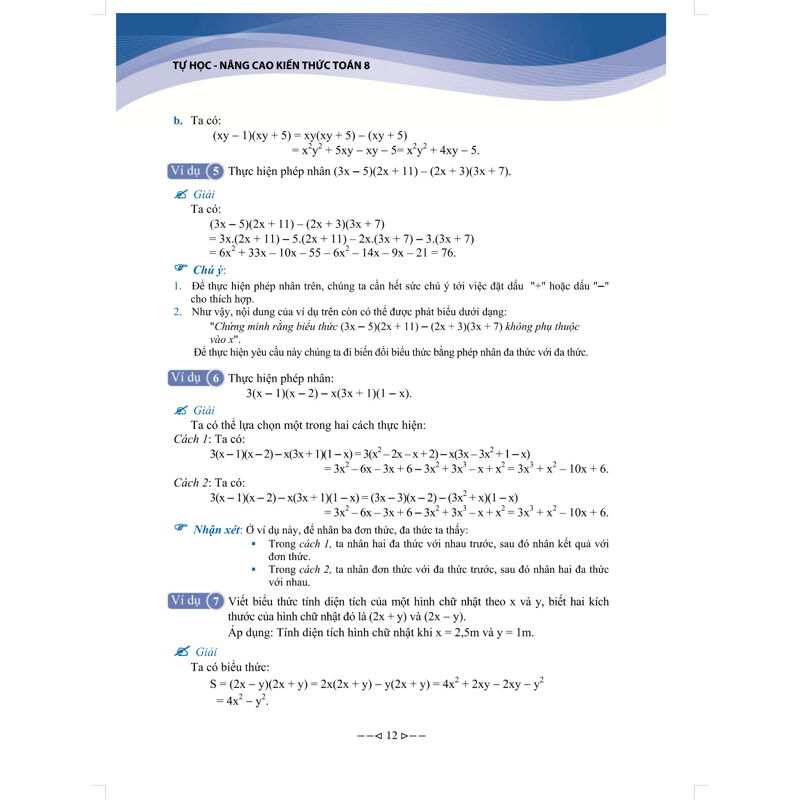 Tự Học Nâng Cao Kiến Thức Toán 8