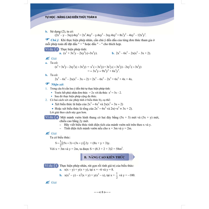 Tự Học Nâng Cao Kiến Thức Toán 8