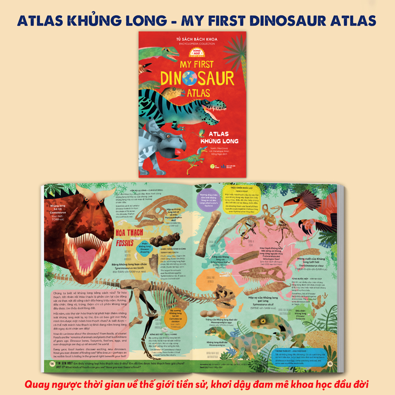 Tủ Sách Bách Khoa - Atlas Khủng Long ( Song Ngữ)
