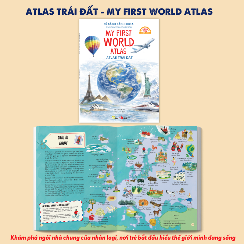 Tủ Sách Bách Khoa - Atlas Trái Đát (Song Ngữ)