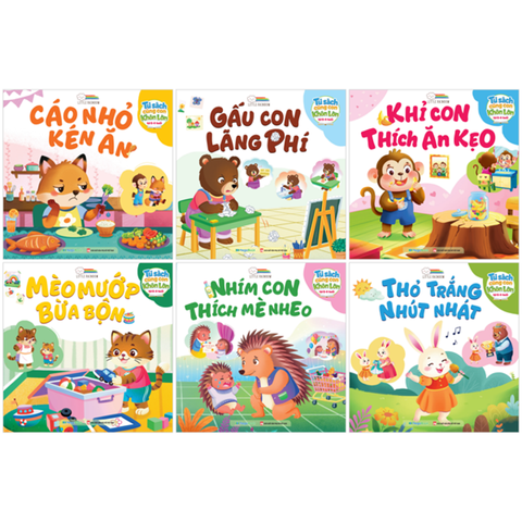 Tủ Sách Cùng Con Khôn Lớn Từ 2-6 Tuổi (Combo 6 Cuốn)