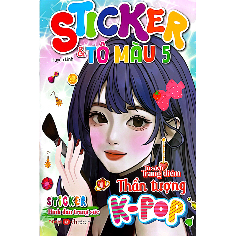 Tủ Sách Trang Điểm Thần Tượng K - Pop Sticker Và Tô Màu 5