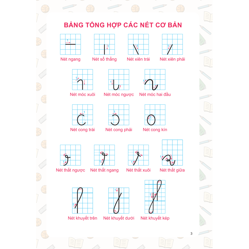 Tự Tin Vào Lớp 1 - Luyện Tập Tô Nét Cơ Bản