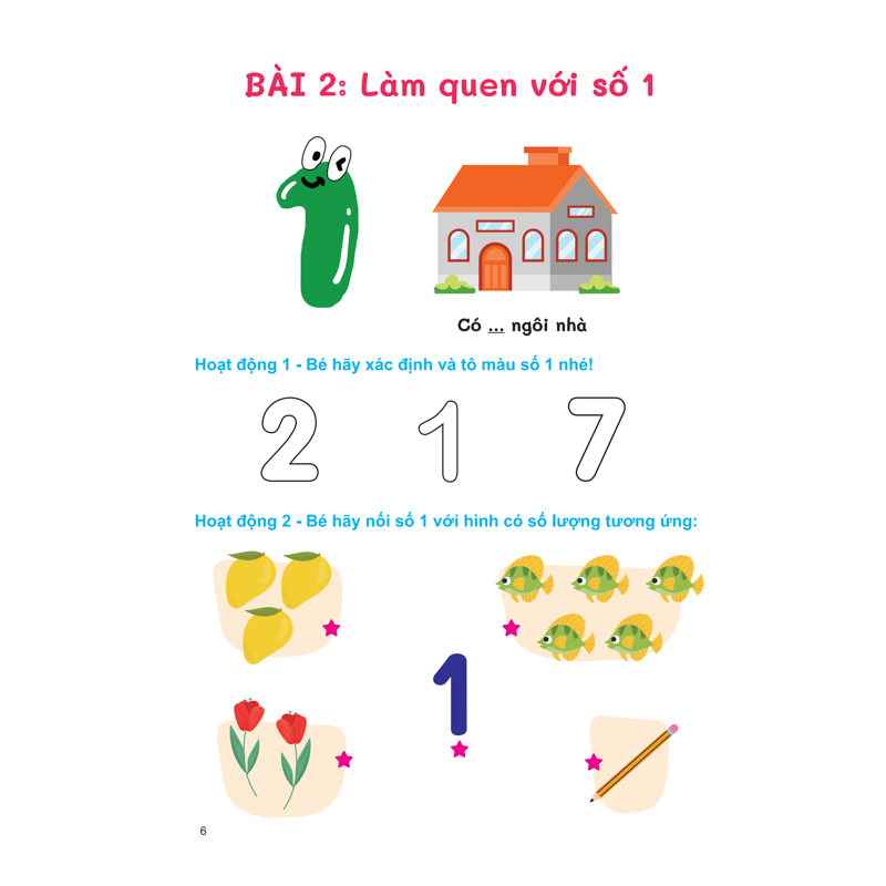 Tự Tin Vào Lớp 1 - Luyện Tập Tô Số Cơ Bản Và Tập Đếm
