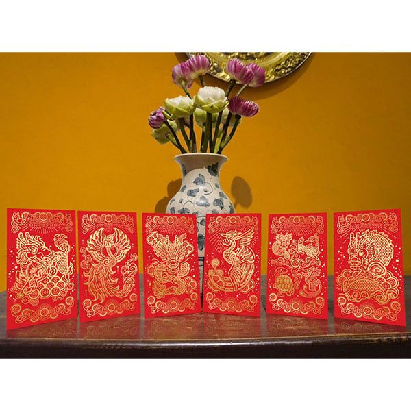 Bao Lì Xì Tứ Linh Thịnh Vượng (6 Mẫu)