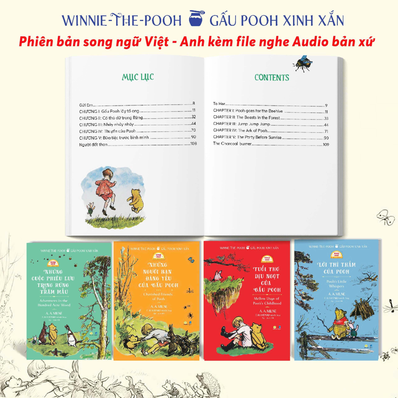 Tuổi Thơ Dịu Ngọt Của Gấu Pooh (Song Ngữ Việt Anh)