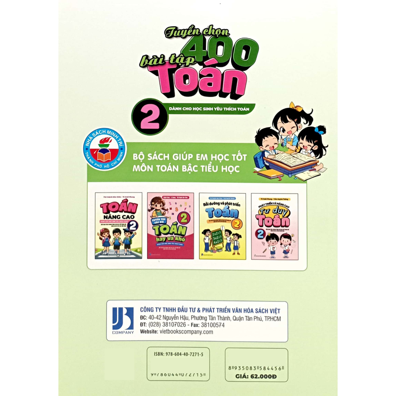 Tuyển Chọn 400 Bài Tập Toán 2 (Dùng Chung 3 Bội)