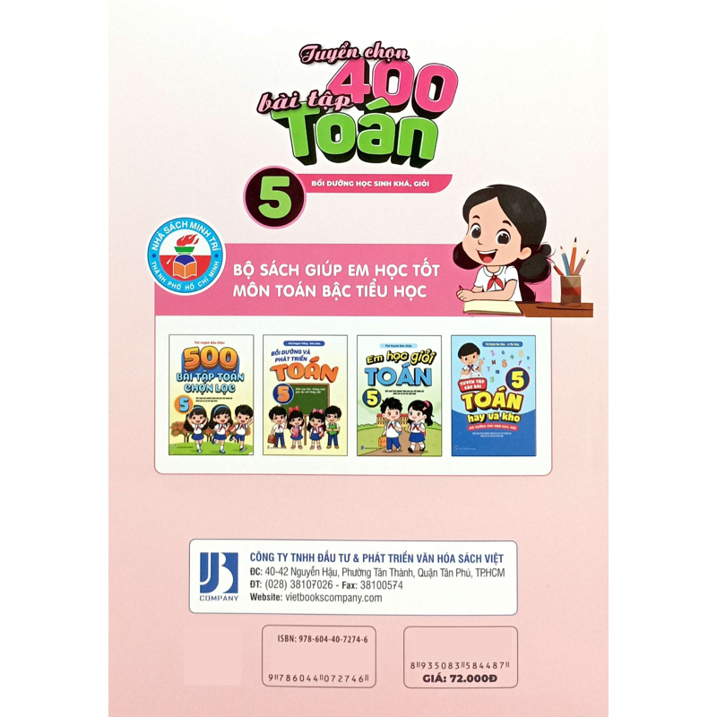 Tuyển Chọn 400 Bài Tập Toán 5 (Dùng Chung 3 Bộ)