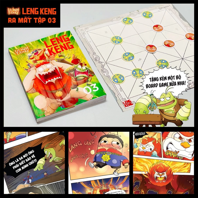 U Linh Tích Ký-Leng Keng 03 (S.MÀU)-KÈM Boardgame