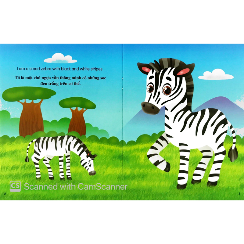 Những Câu Chuyện Về Thế Giới Loài Vật - Tớ Là Một Chú Ngựa Vằn (Song ngữ Anh-Việt)