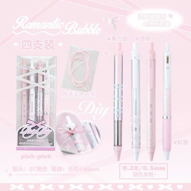 U-Trends Bộ 4 Bút Gel Rosy Posy Ballet Hồng RPY16 60020901