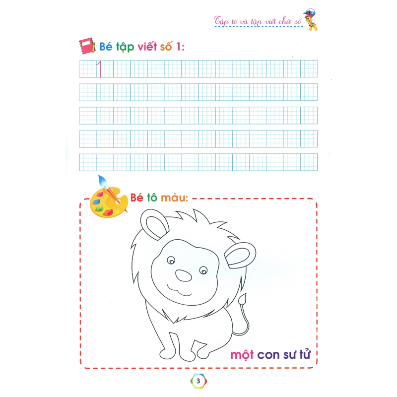 Chuẩn Bị Cho Bé Vào Lớp 1-Q2 Bé Tập Tô Và Tập Viết Chữ Số