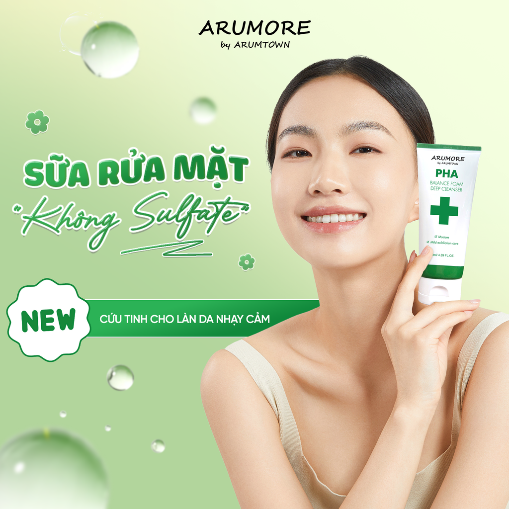 Sữa Rửa Mặt Pha Arumore Balancing Cleansing Foam (Beautyworld)