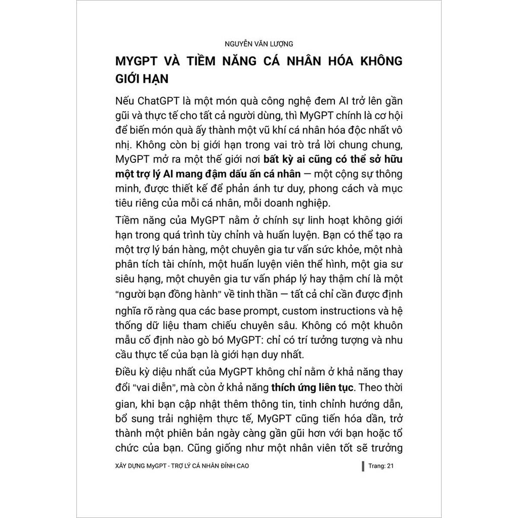 Ứng Dụng AI ChatGPT Trong Công Việc Hằng Ngày - Tập 2: Xây Dựng MyGPT Trợ Lý Cá Nhân Đỉnh Cao